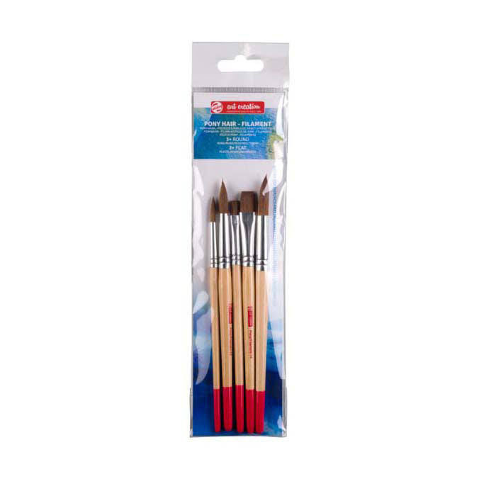 Talens Kunstgestaltung • Aquarellpinselset, 5-teilig - Pony-Polyester