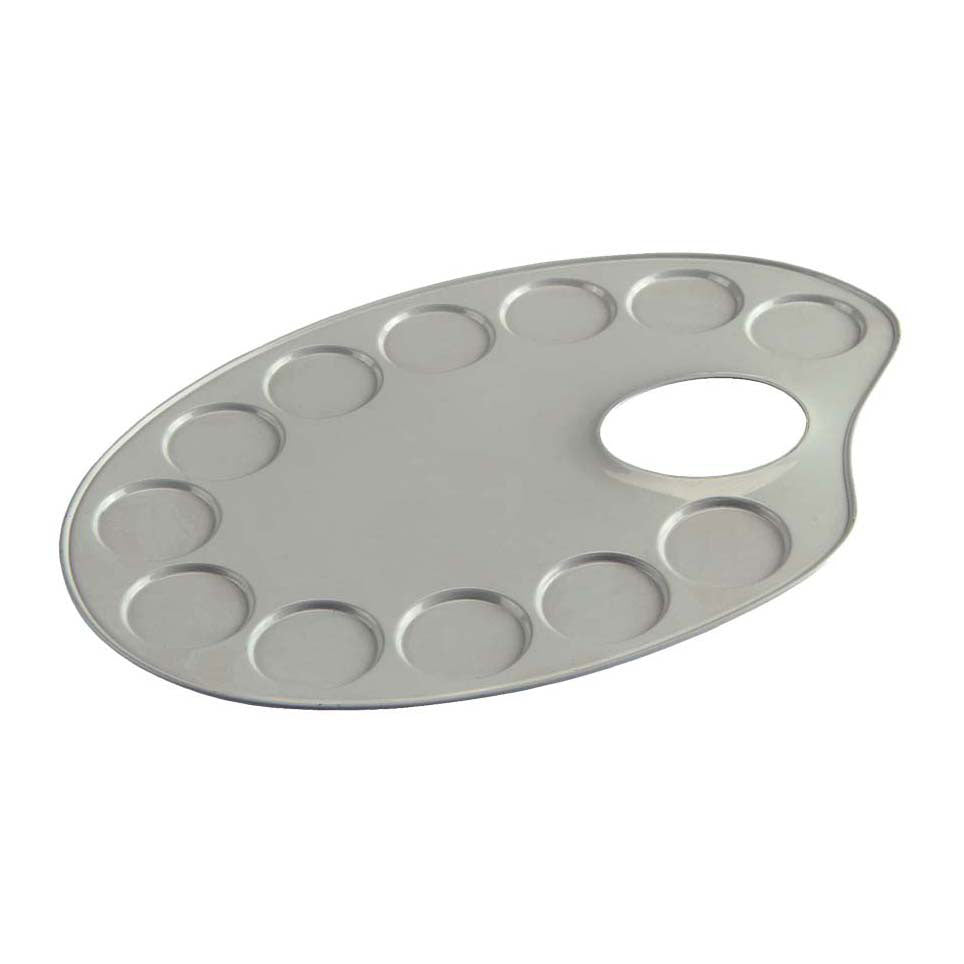 Talens ovale Metallpalette 12,6 x 18,5 cm