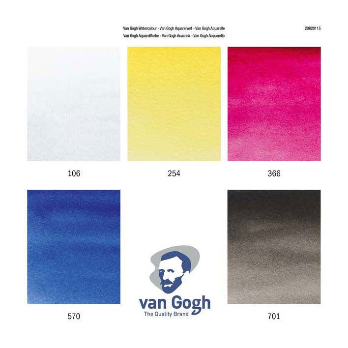 Van Gogh • Aquarell-Primärfarben-Mischset | 5 x 10 ml Tuben