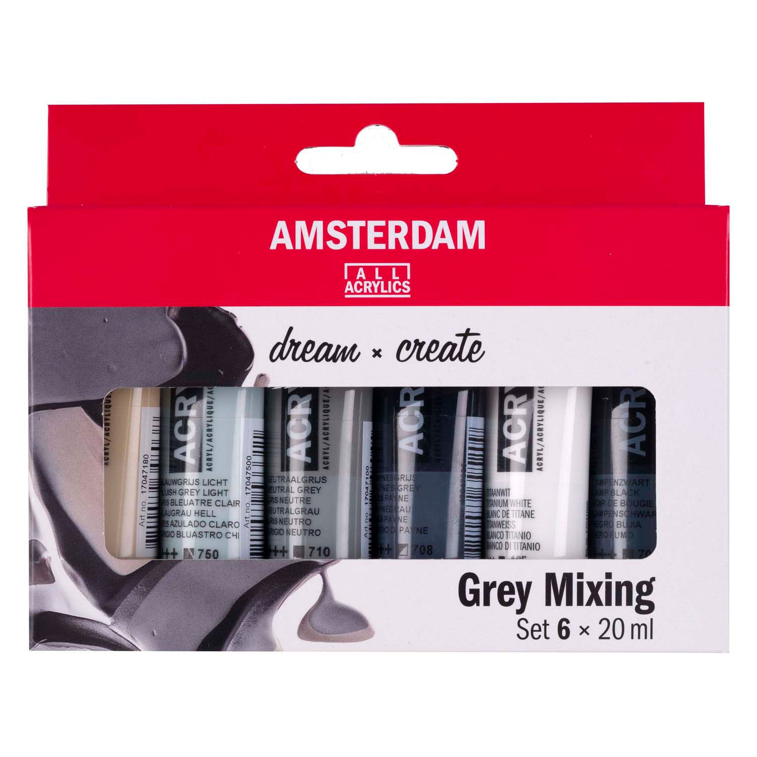 Amsterdam All Acrylics Amsterdam • Standard-Serie Acrylfarbe Grautöne Set 6x20ml
