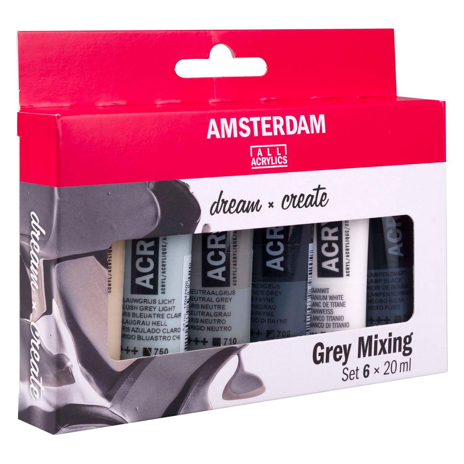Amsterdam All Acrylics Amsterdam • Standard-Serie Acrylfarbe Grautöne Set 6x20ml