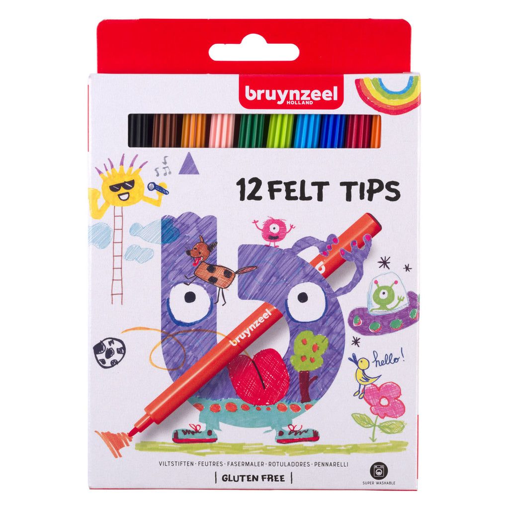 Bruynzeel Kinder-Filzstifte, 12 Stk.