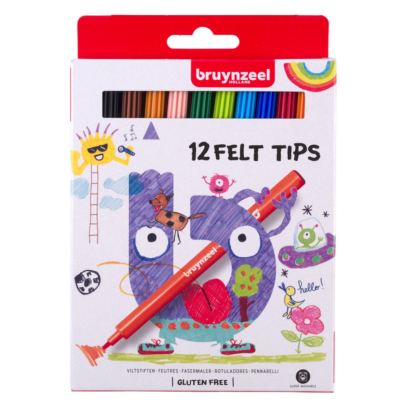 Bruynzeel Kinder-Filzstifte, 12 Stk.