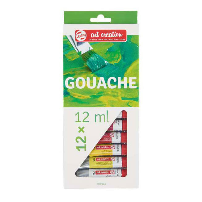 Talens Gouache-Set für künstlerische Gestaltung, 12 x 12 ml