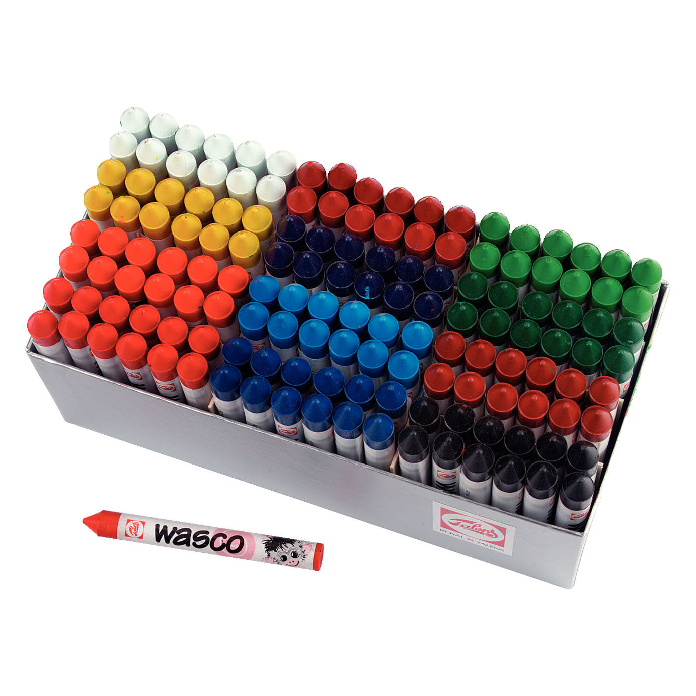 TALENS WASCO Wachskreide Großpackung, 144 Stück.