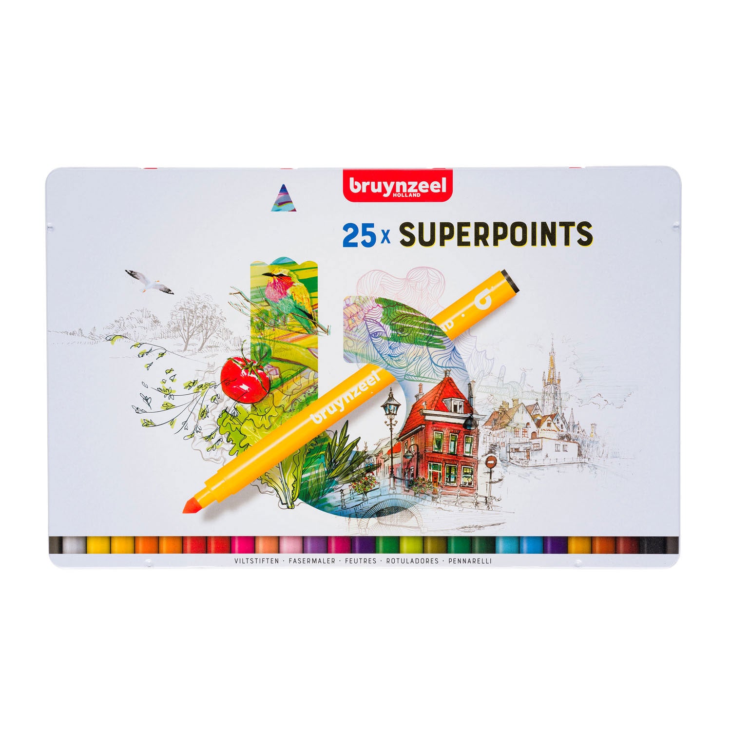 Bruynzeel Filzstifte Super Point, 25 Stk.