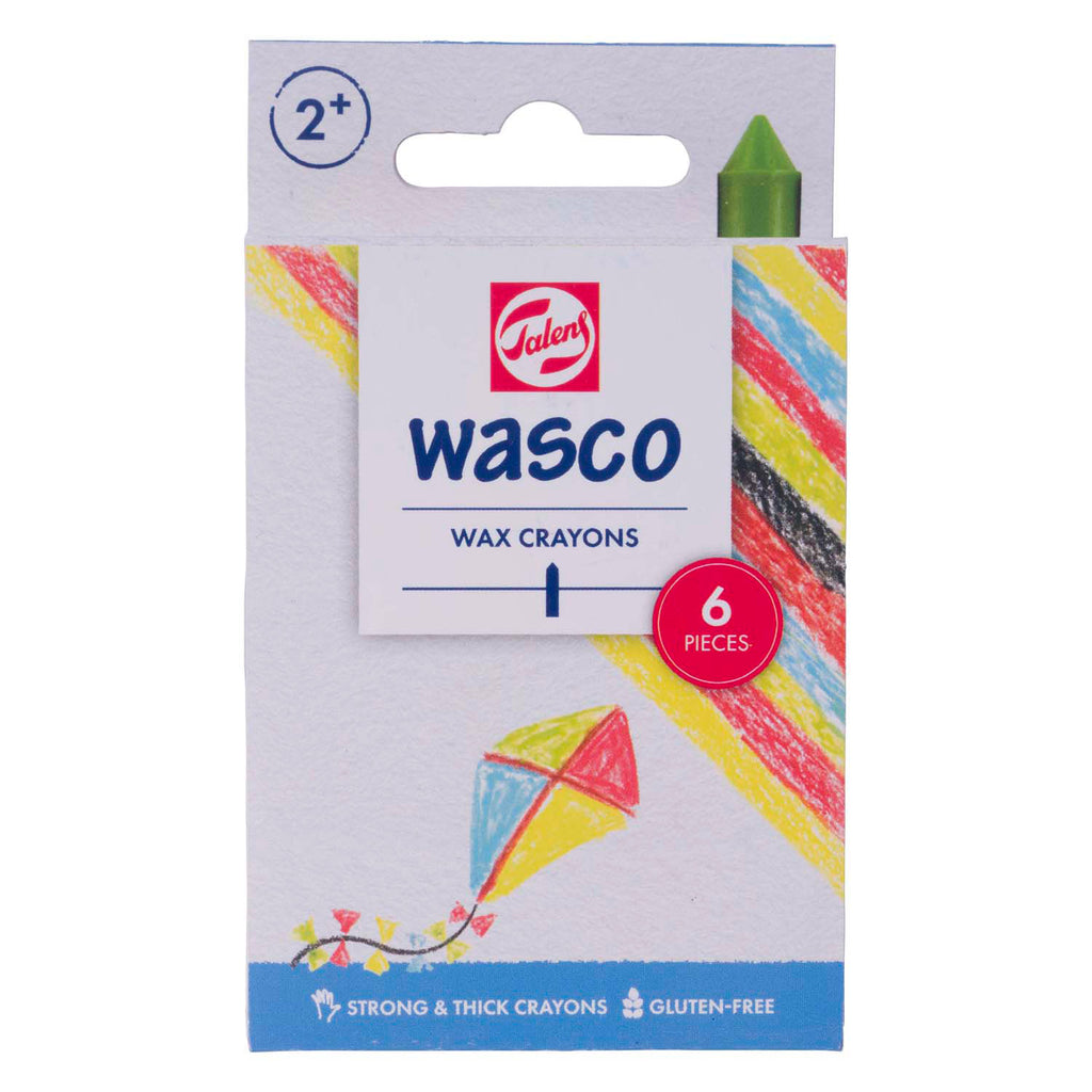 Talens wasco waskrijt set - 6 kleuren