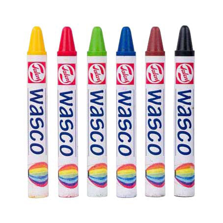 Talens wasco waskrijt set - 6 kleuren