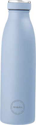 Aya ida - drinking bottle - thermosfles - waterfles - 500ml - powder blue