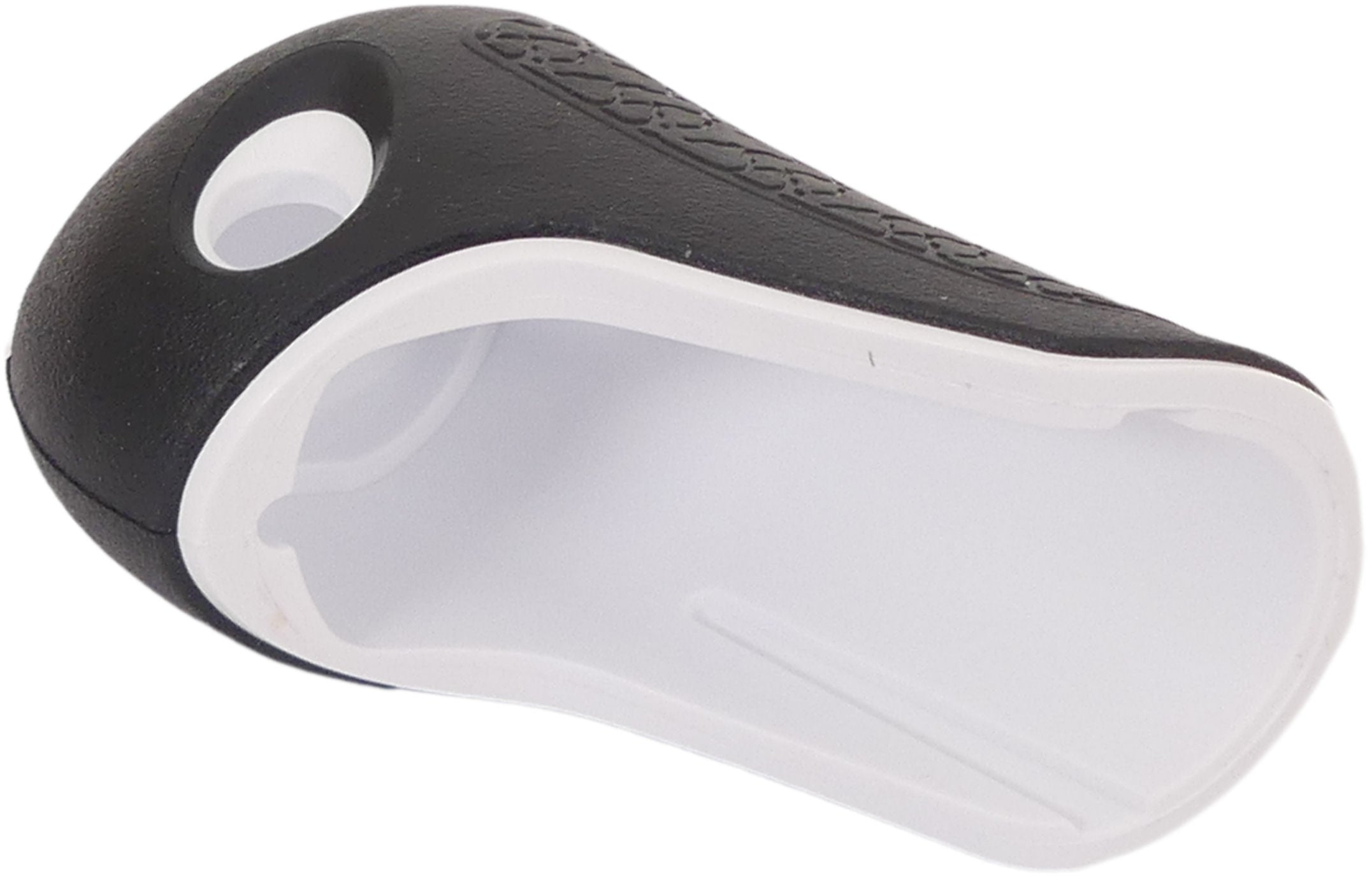 Gazelle handvat dop rechts basis 88 mm - zwart met witte bies