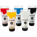 Pigment art acrylverf primaire kleuren, 5x75ml