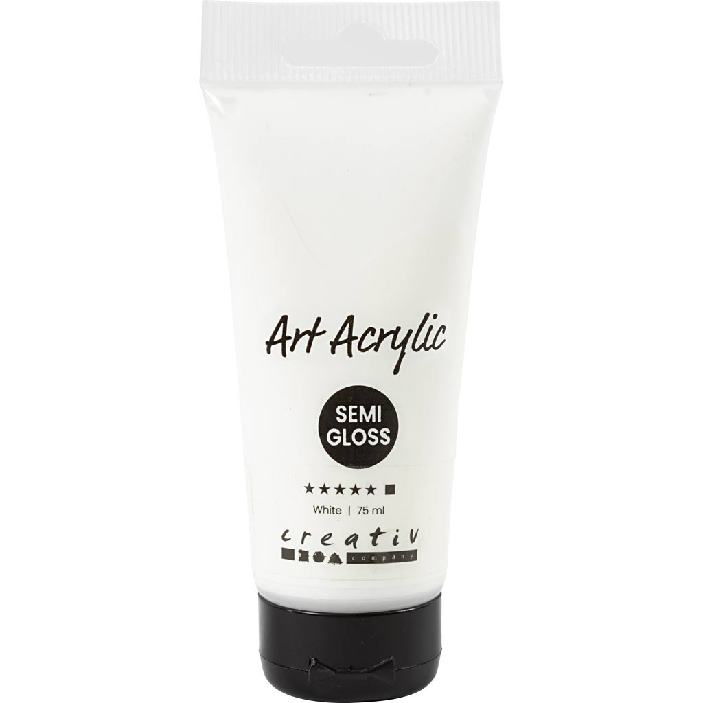 Pigment art acrylverf - titanium white - transparant - - 75 ml