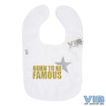 Van der doelen baby slabbetje velours born to be famous
