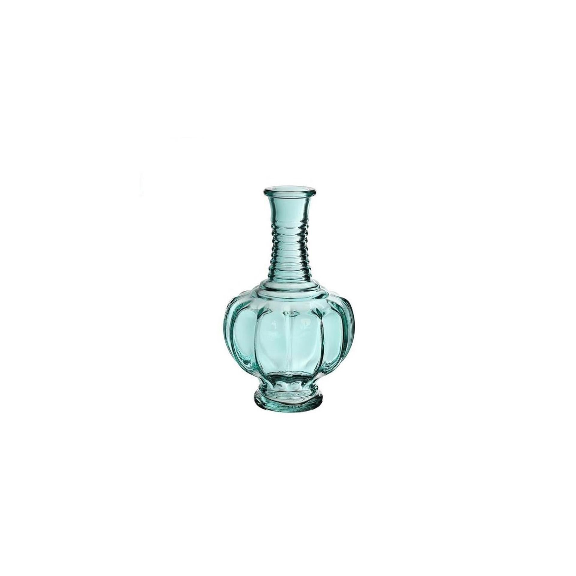 Ideas 4 seasons trevi vaas glas ø9xh15cm licht blauw