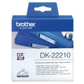 Lettertape brother dk22210 29mm x 30500mm wit