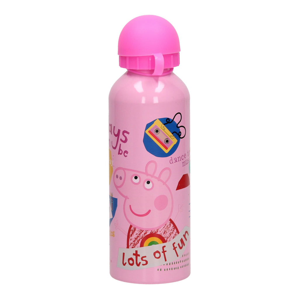 Peppa Pig Trinkflasche aus Aluminium mit Lizenz für Kinder