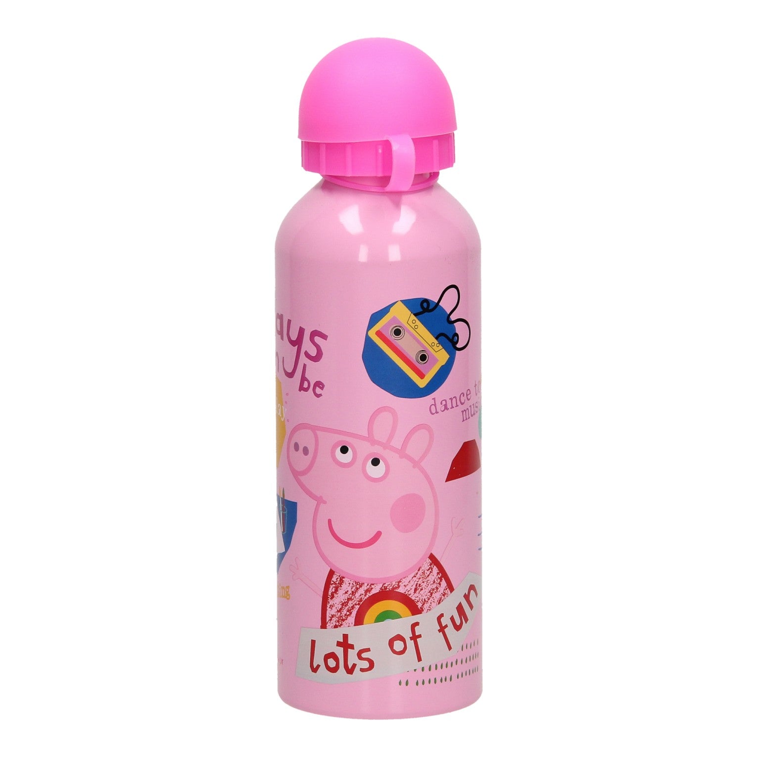 Peppa Pig Trinkflasche aus Aluminium mit Lizenz für Kinder