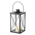 Boltze home lantaarn zwart metaal 17x30cm