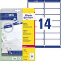 Adresetiketten avery 560 stuks wit