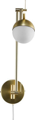 Nordlux contina-wandlamp-g9-opaal glas messing