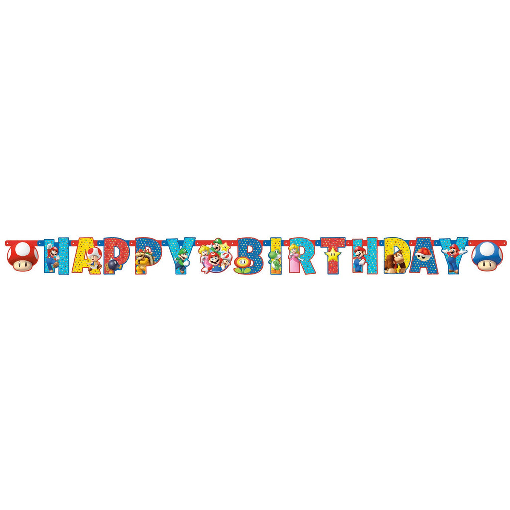 Super mario Super Mario Letterbanner