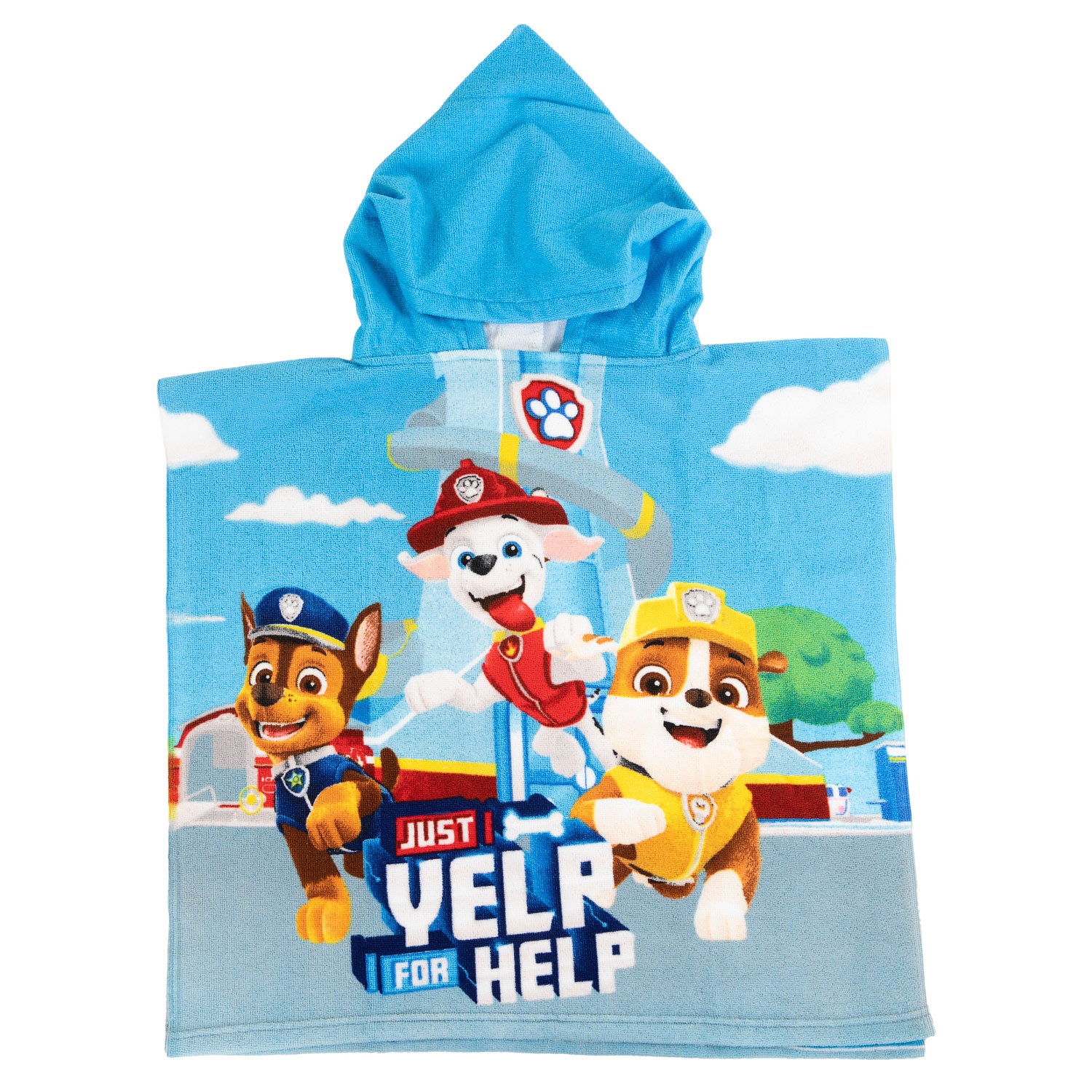 Paw Patrol Poncho, 100 % Polyester, 55 x 110 cm
