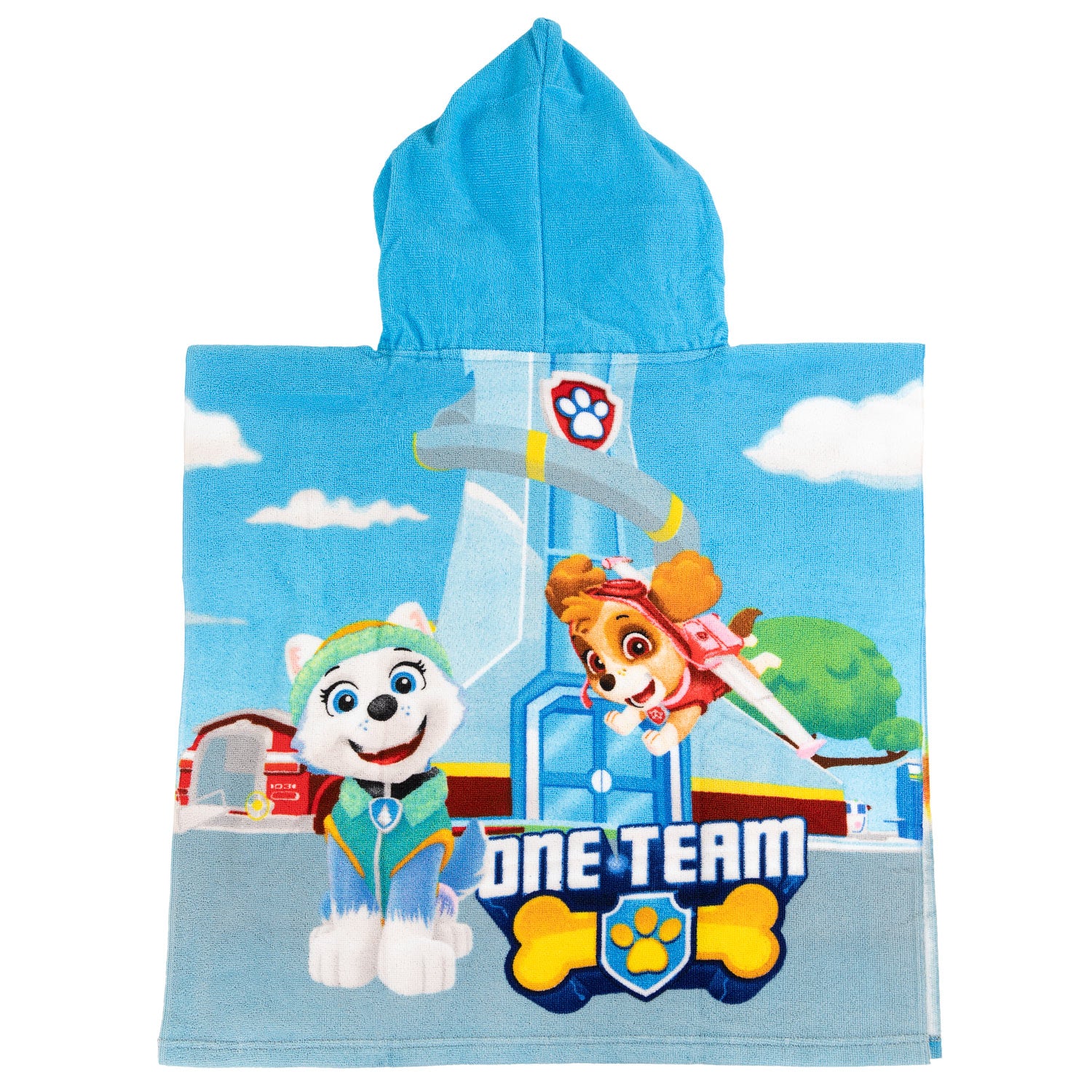 Paw Patrol Poncho, 100 % Polyester, 55 x 110 cm