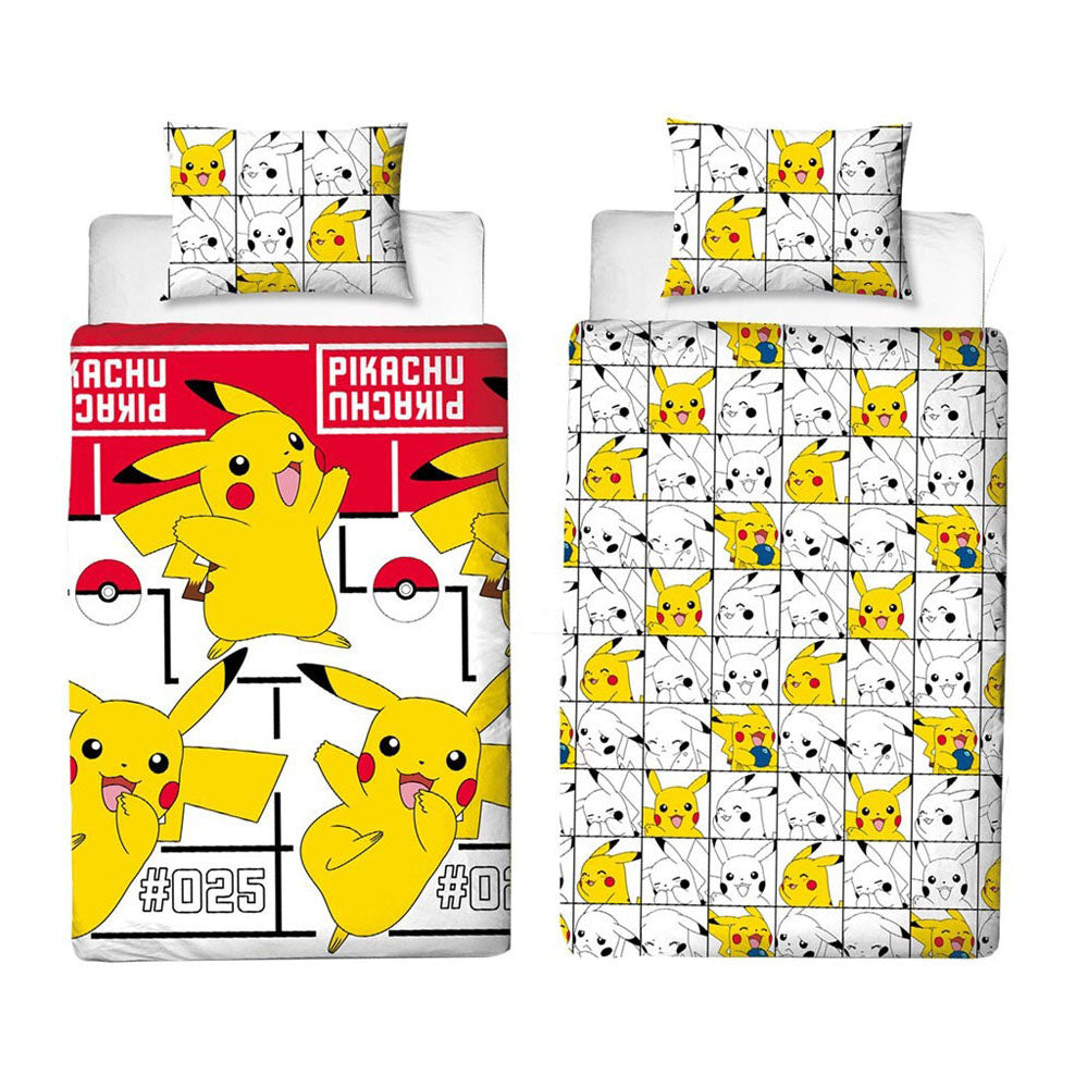 Pokémon-Bettbezug mit Pikachu-Motiv, 140 x 200 cm