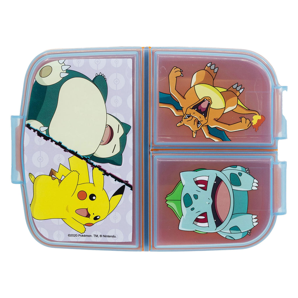 Pokémon-Brotbehälter mit 3 Fächern