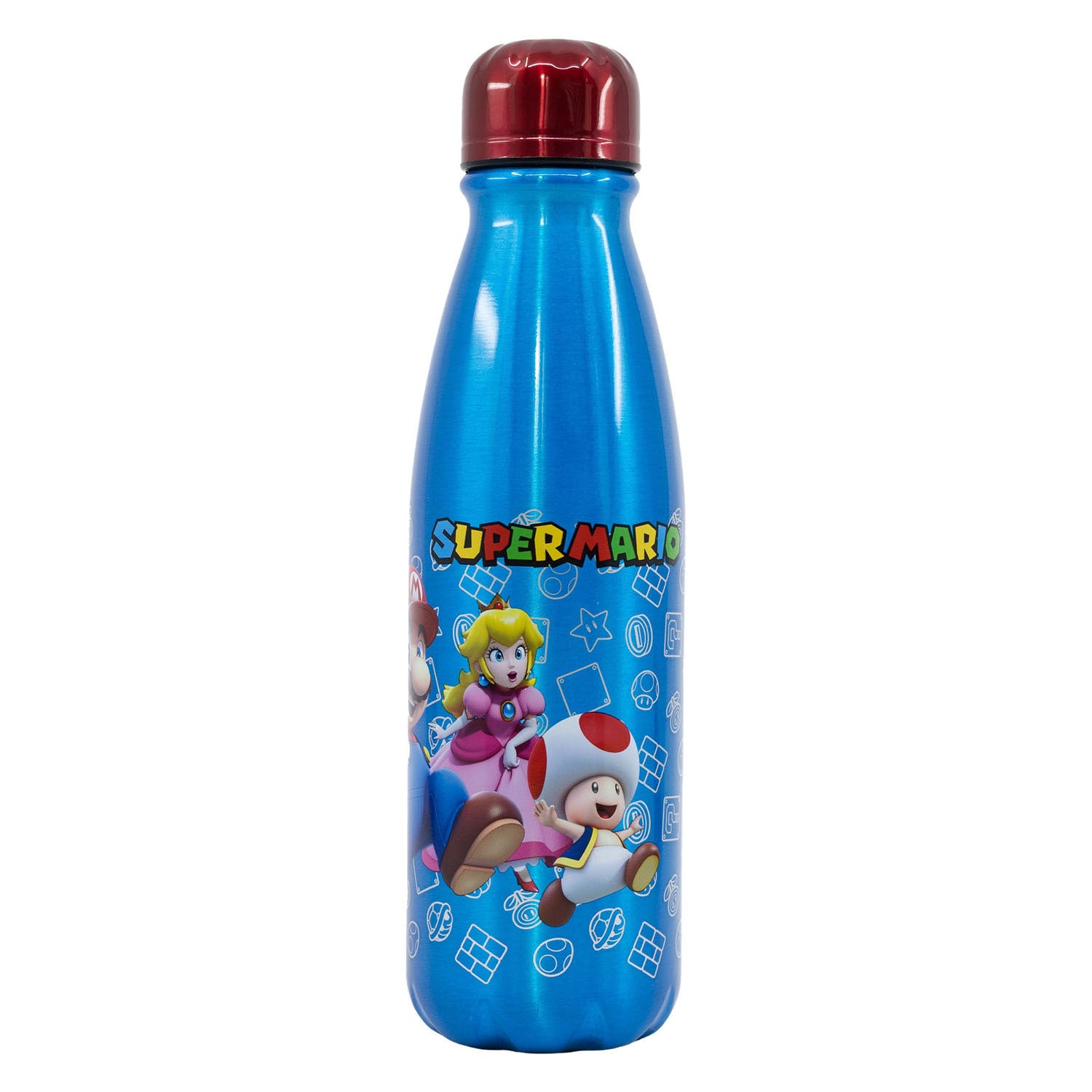 Super Mario Trinkflasche aus Aluminium, 600 ml