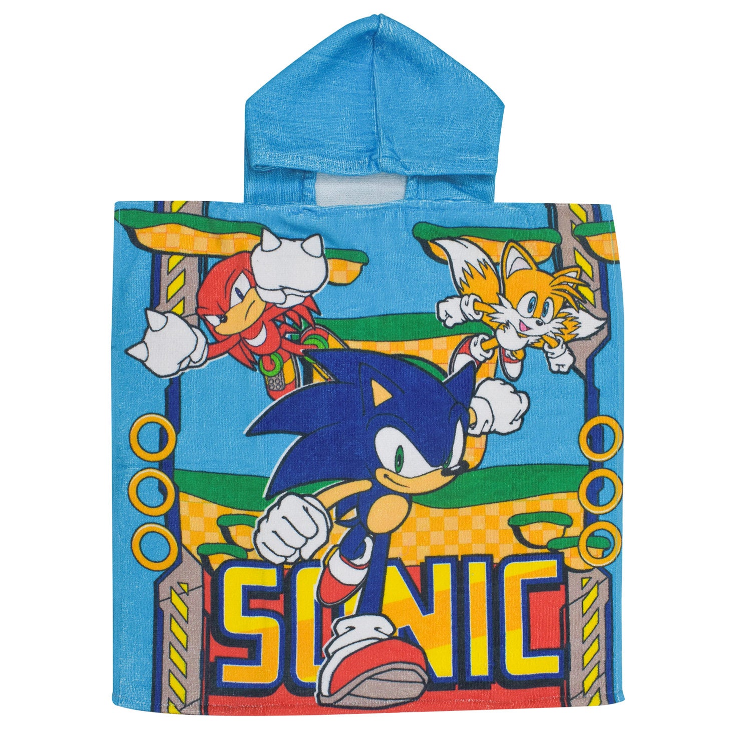 Sonic Frotteeponcho aus Baumwolle, 55 x 110 cm