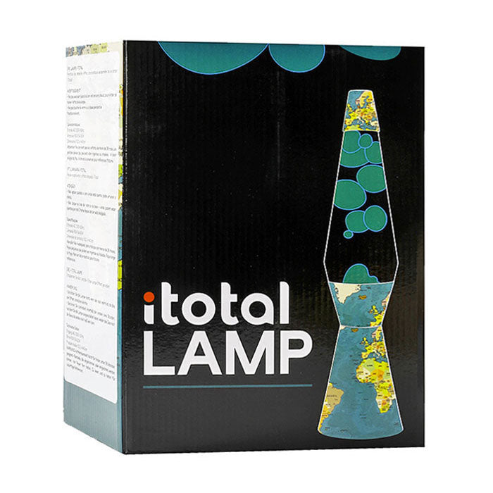 Itotal Lavalampe Weltkarte, 40 cm
