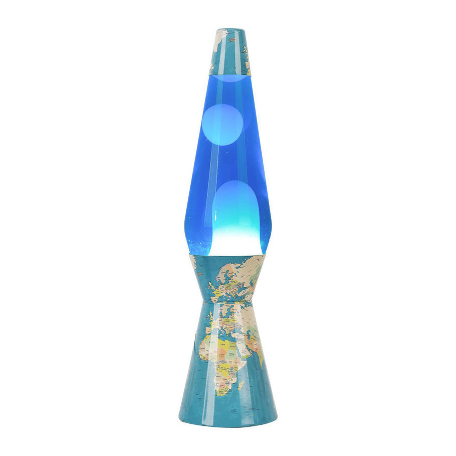 Itotal Lavalampe Weltkarte, 40 cm