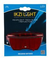 IkziLight Akku-Rücklicht mit 5 LEDs inklusive 80-mm-Reflektor
