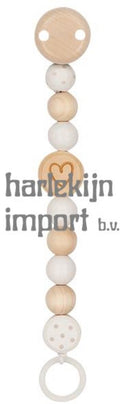 Goki Schnullerkette aus Holz, Herz