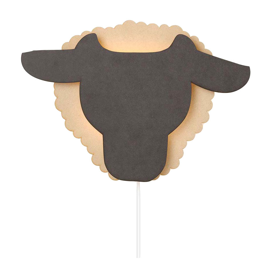 Aus Tjalle und Jasper – Schaf-Wandlampe – Holz