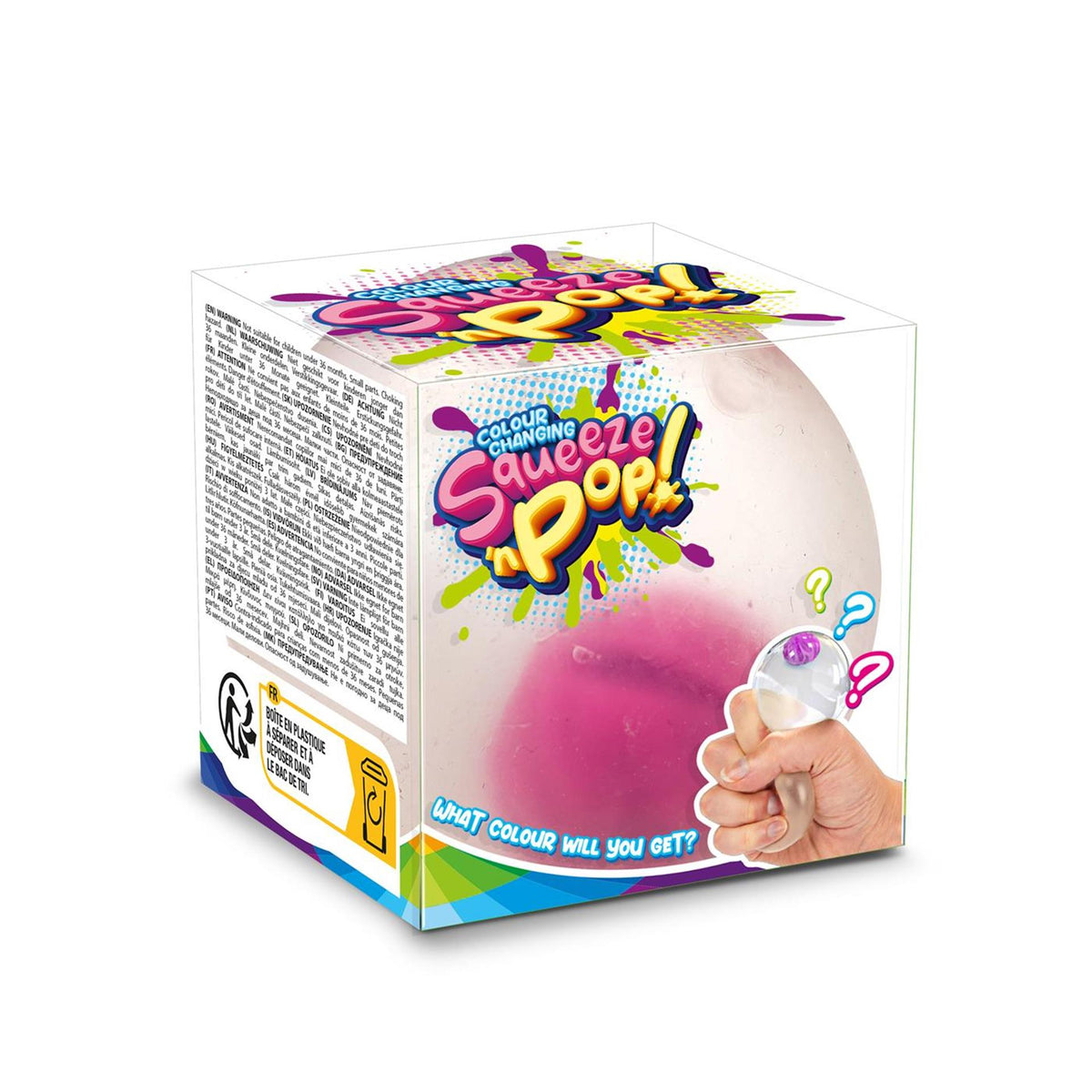 Toi-Toys Überraschungs-Quetschball mit Farbüberraschung, 6 cm