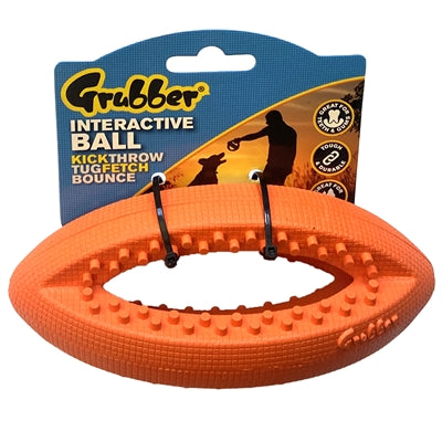 Happy Pet Grubber Interaktiver Rugbyball Mini, sortiert