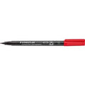 Pen staedtler lumocolor 313 fiber 0,4mm rood watervast