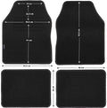 Petex fußmatte florida 3 car carpet florida3 gr.0 black 4-piece