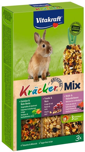 Vitakraft Zwergkaninchen-Cracker Nüsse Waldfrüchte Gemüse