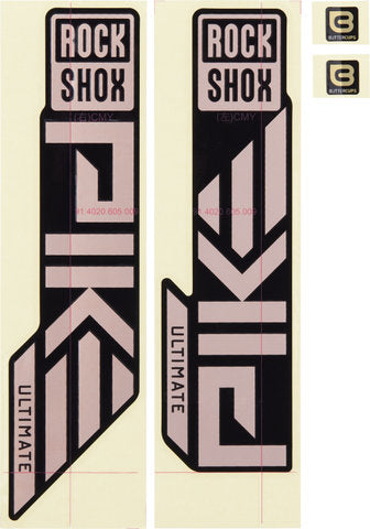 Rockshox dekor set decal set rs rainbow colors