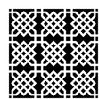 The crafter's workshop • template 15x15cm knot garden