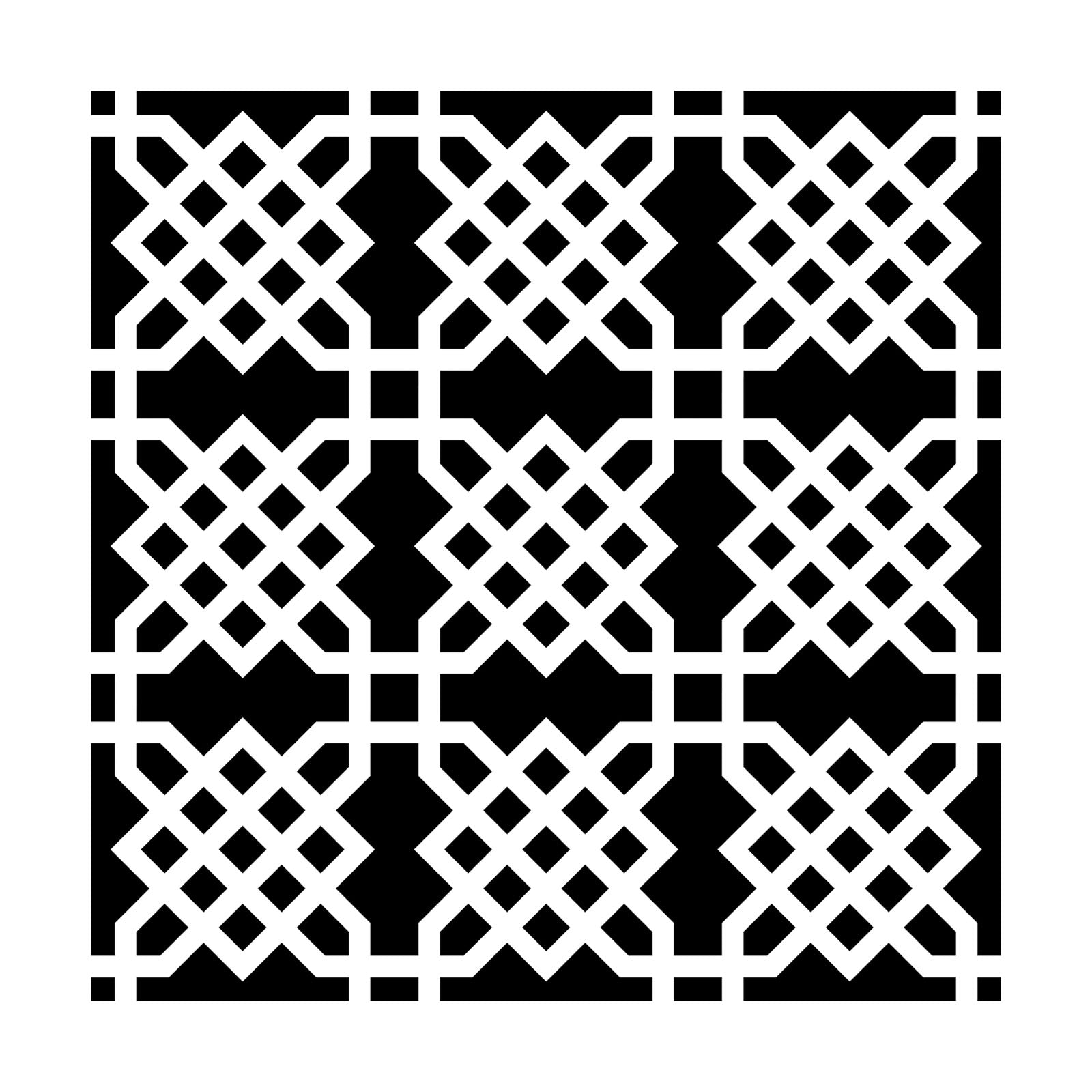 The crafter's workshop • template 15x15cm knot garden