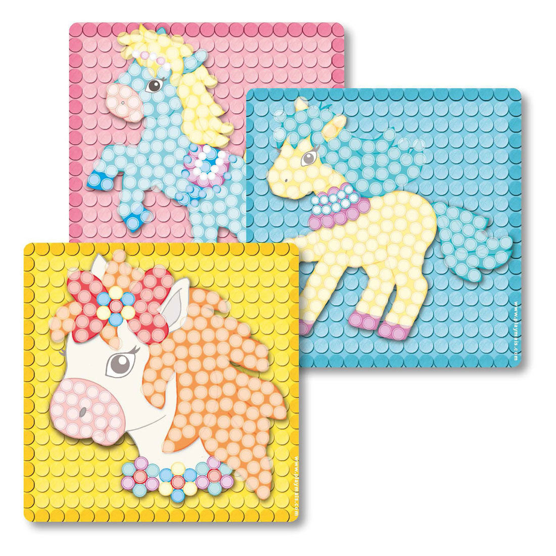 Playmais Mosaikkarten schmücken Traumpony