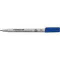 Niet permanente ohp marker staedtler lumocolor blauw 1 mm