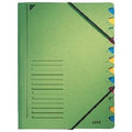 Leitz sorteermap groen karton a4