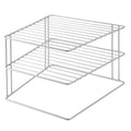 Metaltex Space Line Thekenregal 2 Ebenholz 25x25x19 cm silber