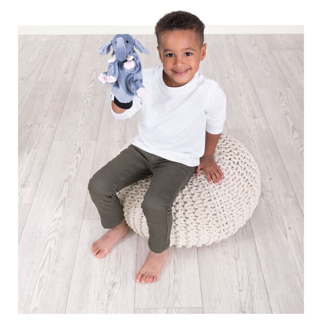 Beleduc Handpuppe Kind Elefant Deluxe