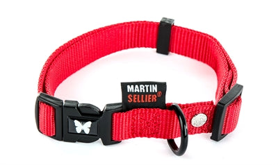 Martin-Halsband, verstellbar, Nylon, rot